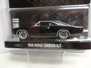Greenlight 1968 DODGE CHARGER R/T Black '68 w/RR HOBBY EXCLUSIVE - Imagen 1 de 3
