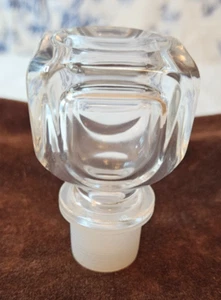 Large Whiskey Decanter Stopper Glass 3.5" - Picture 1 of 4