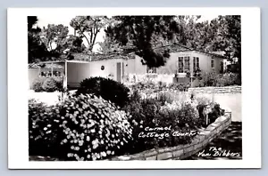 Cartolina K6/Carmel California RPPC anni '50 Cottage Court Motel 114 - Foto 1 di 4