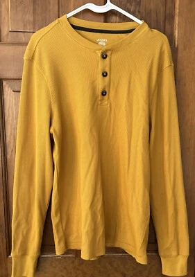 Jockey Goldenrod Longsleeve Men’s Shirt Size Large - Image 1 of 4