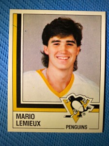 Mario Lemieux 1987-88 Panini Album Stickers #146 HOF NEAR MINT!
