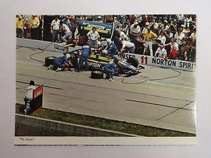 1980 Indianapolis 500 Pit Lane Action # Bobby Unser Penske PC-9 Postcard IMS - Picture 1 of 6