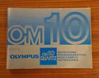 Olympus OM10 Quartz Camera Instructions - M195
