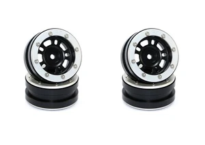 Beadlock Wheels PT- Distractor Black/Silver 1.9 (4 pcs) - Picture 1 of 4