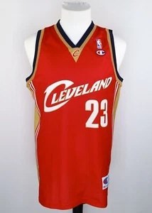 CLEVELAND CAVALIERS JAMES #23 JERSEY M - MAILLOT VINTAGE NBA CHAMPION USA CAVS - Picture 1 of 16