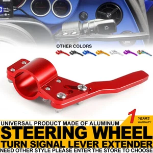 Red Aluminum Steering Wheel Turn Rod Extension Turn Signal Lever Position Up Kit - Picture 1 of 9