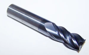1/2" (.500") CARBIDE END MILL 4 FLUTE HIGH PERFORMANCE KENNAMETAL H1TE 6676929 - Picture 1 of 5