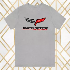 Camiseta gris Corvette Racing Car para hombre talla S - 3XL - Imagen 1 de 1