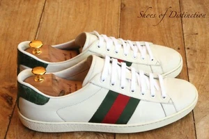 Gucci Ace Weiß Leder Krokoleder Schuhe Turnschuhe Sneaker Herren UK 7 US 8 EU 41 - Bild 1 von 11