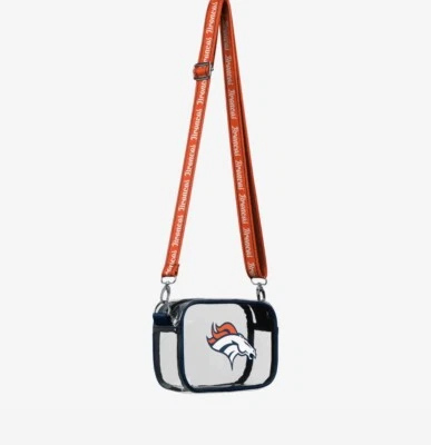 NFL Denver Broncos Stadium Clear Crossbody Bag FOCO Game Day Approved! - Image 1 of 4