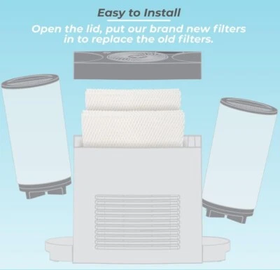 4 Pack MD1-0034 Replacement Humidifier Wicks Filters For Vornado Evaporative9680 - Image 1 of 4