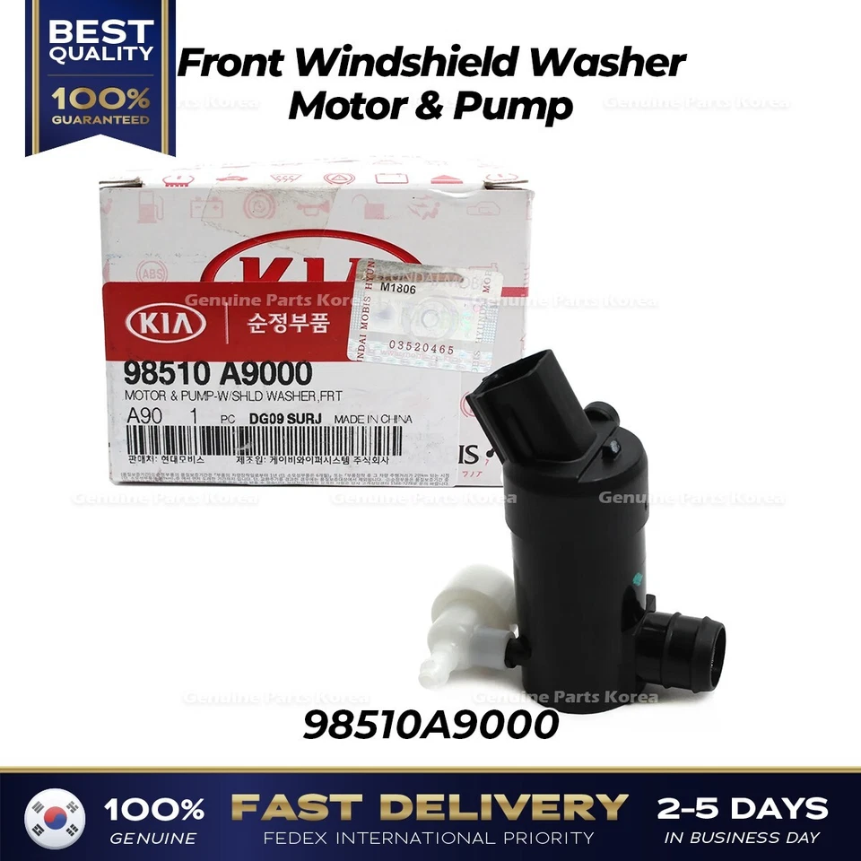 Windshield Washer Pump Genuine 98510A9000 Kia Sedona Sorento 2016-2020