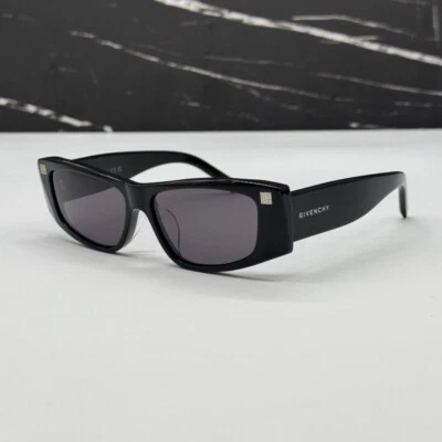 NEW GV40048F 01A GIVENCHY SHINY BLACK/GREY WOMEN GIVENCHY SUNGLASSES - Image 1 of 4