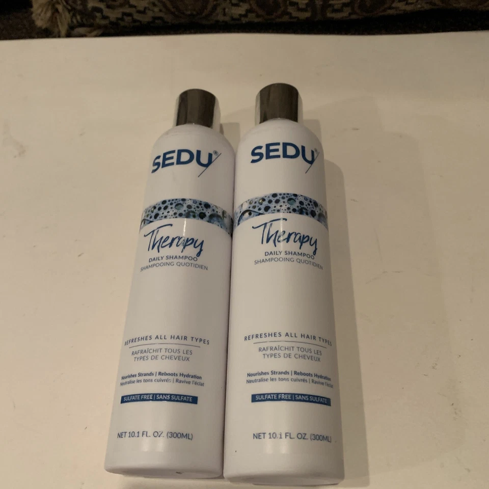 Paquete de 2 champú diario Sedu Therapy nutritivo 10,1 oz aceite de marula sin sulfato difícil de encontrar Foto 1 de 4