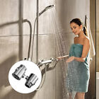 2pcs Water Saving Shut Off Valve Shower Head ABS Plastic Easy Install Bathroom