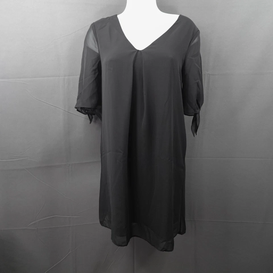 Vestido soprano para mujer pequeño negro fluido puro bruja caprichoso gótico romántico indie Foto 1 de 4