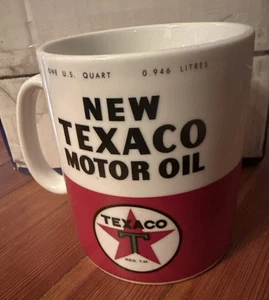 New TEXACO Motor Oil One Quart Coffee Mug - RARE - Picture 1 of 10
