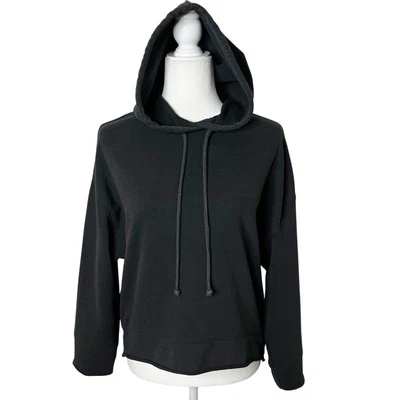 Sudadera con capucha para mujer Zara Trafaluc M negra de gran tamaño corta Dolman manga larga Foto 1 de 4