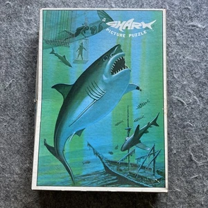 Vintage A Shark Puzzle 500 Pieces Great White By August Holland - Picture 1 of 9