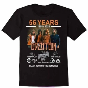 Led Zeppelin 56 Years 1968-2024Thank You For The Memories T-Shirt - Picture 1 of 5