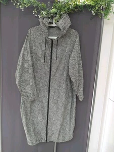 Uniqlo + Marimekko Women Packable Long Lightweight Jacket Coat Sz S Oversized - Picture 1 of 6