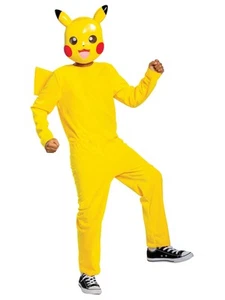 Pikachu Classic Pokemon Cartoon Video Game Child Boys Costume M - Picture 1 of 2