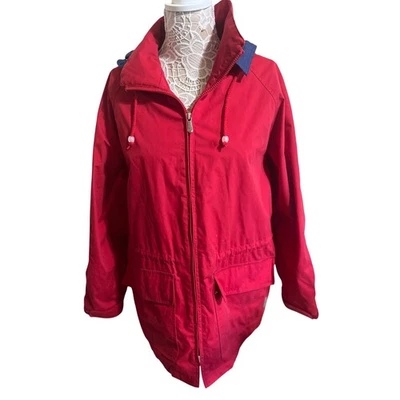 Chaqueta Vintage Pacific Trail Roja con Interior Color Azul - Mujer Talla Grande   Foto 1 de 4