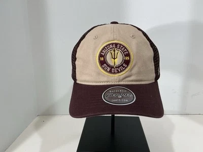 ASU Arizona State Sun Devils Cap Trucker Zephyr College Football NWT Adjustable - Image 1 of 4
