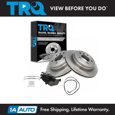 TRQ Brake Pad Rotor Wear Sensor Kit Metallic Rear for BMW 328xi 328i x Drive New - Image 1 of 4