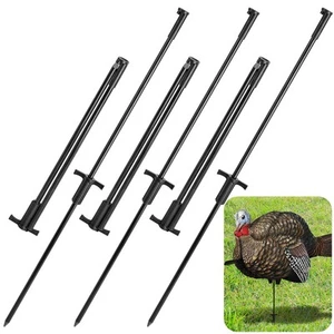 6 Pcs Turkey Decoy Hunting Stake, Collapsible Turkey Mounting Stakes, Portabl... - Picture 1 of 7