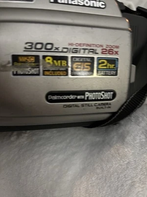 PANASONIC CAMCORDER 300X & Charger Untested For Parts - Image 1 of 2