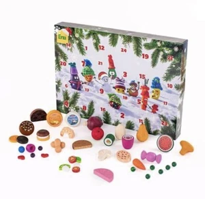Erzi Advent Calendar Wooden Play Food Toys Kids Snow Day Snacks - Picture 1 of 3