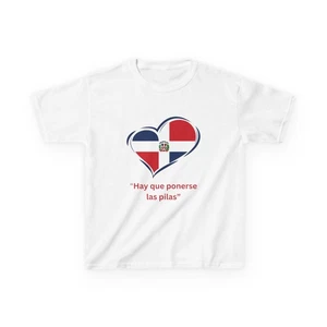 Kids Tee, Dominican Phrase, Popular Saying, Dominican Culture Shirt, Ponerse las - Picture 1 of 17