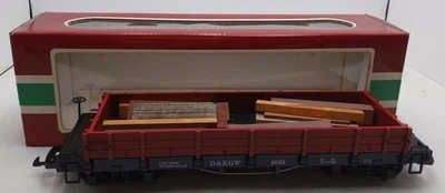 LGB 4061 G Scale Denver & Rio Grande Western Gondola With Load LN/Box - Image 1 of 4