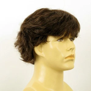 Perruque homme 100% cheveux naturel châtain ref DANY 6spw - Imagen 1 de 7