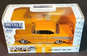Jada Bigtime Muscle 1957 Chevy Bel Air (Yellow) 1:32 Scale - Picture 1 of 3