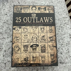 25 Outlaws Card Game, Artwork Dave Matthew’s Old West Poker - Picture 1 of 2