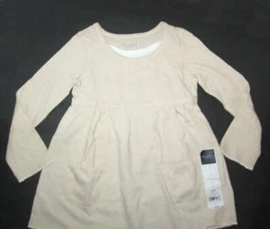 Sonoma Girls size 4 Beige long sleeve Sequins Swing Top Blouse NWT - Picture 1 of 4