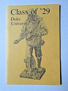 Duke University Class 1929 Golden Anniversary Reunion Program Directory - Picture 1 of 3
