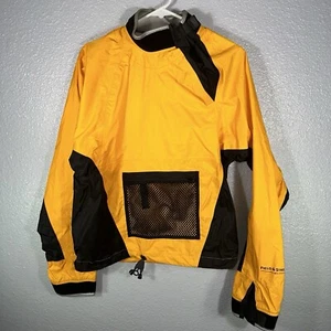 Field & Stream Mens Small Waterproof Pullover Raincoat Yellow Jacket Fishing - Picture 1 of 7