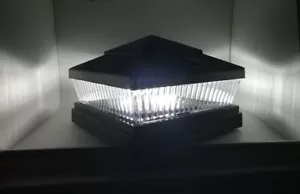 Schwarz/weiß/Kupfer/braun Farbe 5 LED 78 Lumen Kunststoff Solar Pfosten Kappe Lichter - Bild 1 von 14