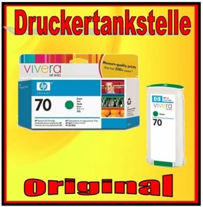 Cartucho original HP 70 verde verde CB348A HP Designjet Z3100 cartucho plotter - Imagen 1 de 4