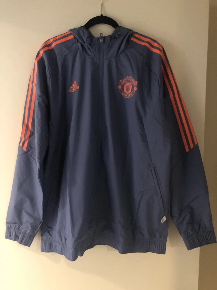 マンチェスターユナイテッド ファンペルシーパーカー 曼联蓝色国际俱乐部足球迷夹克| eBay