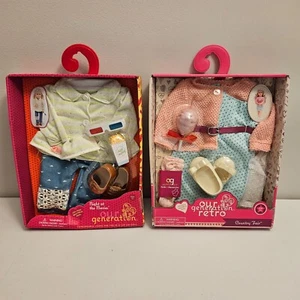 Our Generation Night At The Movies & Country Fair Doll Outfits Brand New Sealed - Picture 1 of 7