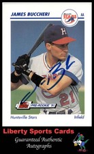 1991 AA Impel James Buccheri #280 Huntsville Stars Authentic Autographed Card