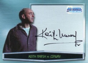 Doctor Who Big Screen Keith Marsh as Conway Autograph Card A5 Strictly Ink 2003