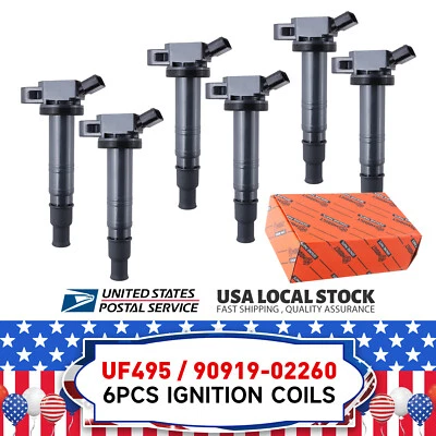 6x Bobina de encendido para Toyota 4Runner 2003-2010 Tacoma 2005-2015 FJ Cruiser 4,0 L Foto 1 de 4