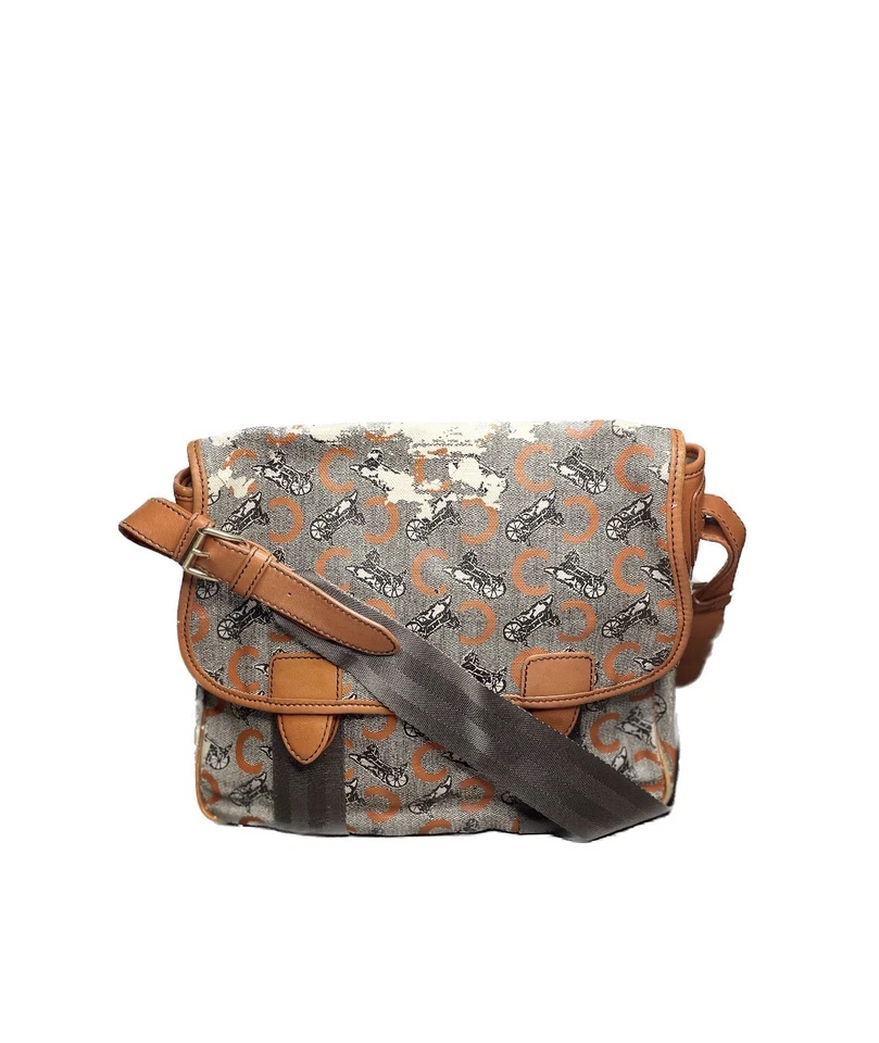 Vintage RARE Celine Sulky C Carriage Monogrammed Canvas Messenger Crossbody Bag - Image 1 of 4
