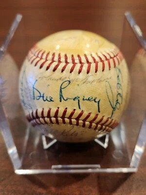 1967 California Angels Team Signed Reach OAL Joe Cronin Baseball  - Image 1 of 4