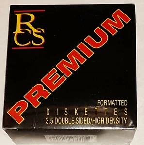 Premium RCS93280 RCS Formatted Diskettes 3.5 Double Sided High Density SEALED - Picture 1 of 4